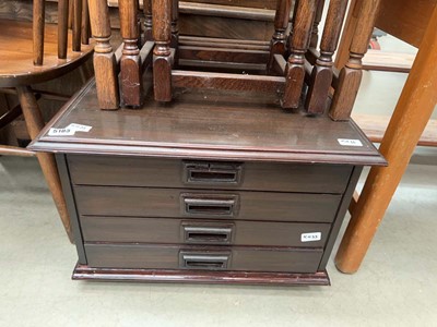 Lot 5103 - 4 drawer cutlery canteen (vacant interior)