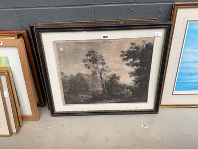 Lot 5046 - Morland engraving, solider with family, plus 2...