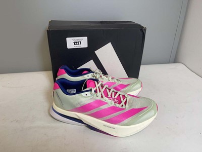 Lot Adidas UK7 adizero boston 13 trainers in pink -...