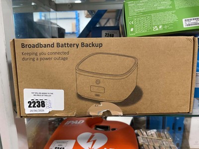 Lot 2238 - Boxed Broadband battery backup