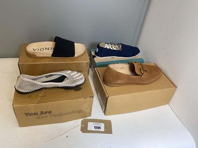 Lot 4x Boxed pairs of shoes to include Toms UK4.5,...