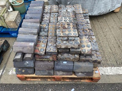 Lot 4307 - Pallet of Staffordshire blue engineering...
