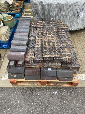 Lot 4307 - Pallet of Staffordshire blue engineering...