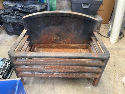Lot 4303 - Antique cast iron fire grate