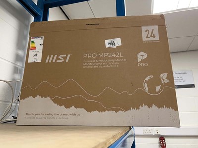 Lot 2390 - Boxed MSI Pro MP242L monitor