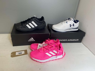 Lot 3x Pairs of trainers to include Adidas UK8.5 &...