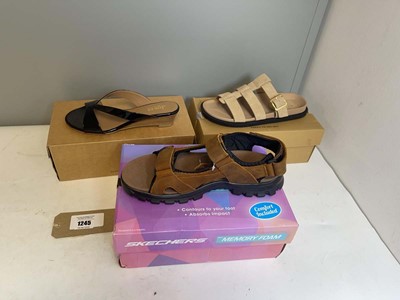 Lot 3x Boxed pairs of sandals to include Office...