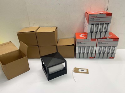 Lot 3582 - 3 sets Lavenham Solar Garden lights and 6...