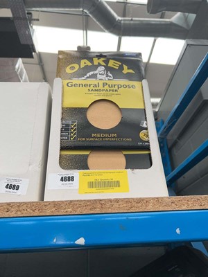 Lot 4688 - Oakey general purpose sandpaper sheets, Medium...