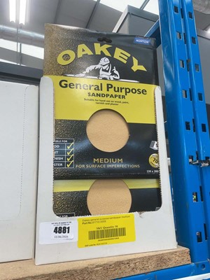 Lot 4689 - General purpose sandpaper sheets. Medium grade,...