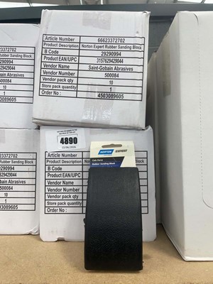 Lot 4696 - Norton Expert rubber sanding blocks, 10 per...