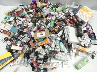 Lot 2406 - Quantity of mixed vape liquid flavours, salts,...