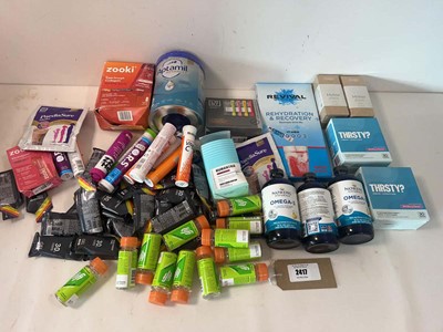 Lot 2417 - Assorted packs of various liquid supplements
