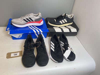 Lot 4x Pairs of Adidas trainers (inc 2x boxed) in...