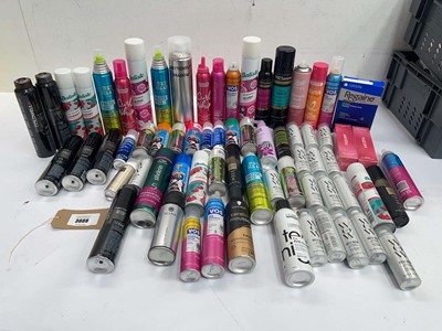 Lot 3609 - Hair products including finishing spray,...