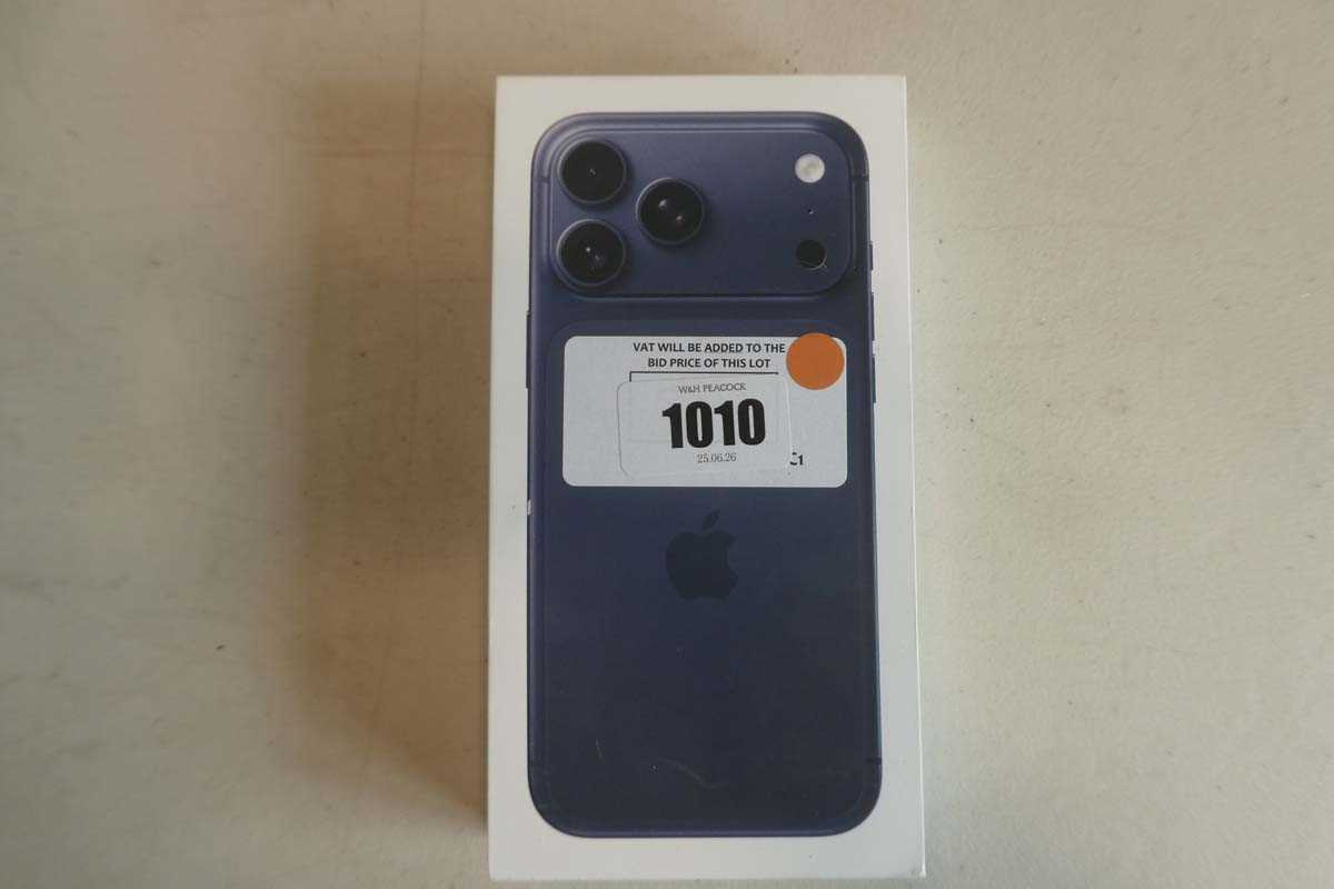 Lot 1010 - Apple iPhone 17 Pro Max, Deep Blue, 256GB,...