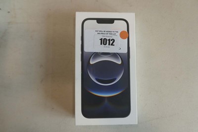 Lot 1012 - Apple iPhone 16e, Black, 128GB, model A3409,...
