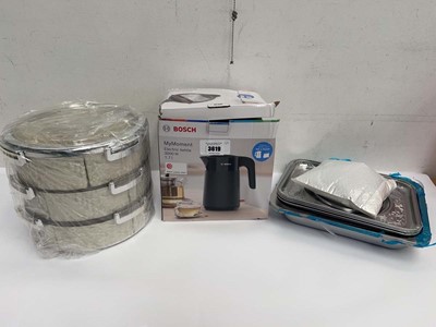 Lot 3619 - Bosch My Moment 1.7L kettle, chaffing dishes...