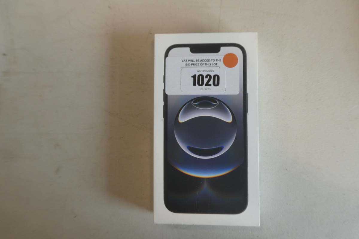 Lot 1020 - Apple iPhone 16e, 128GB, Black, model A3409,...