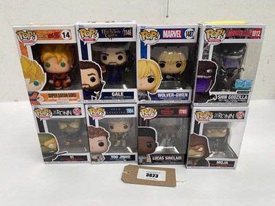 Lot 3623 - 8 Pop! vinyl collectable figures including...