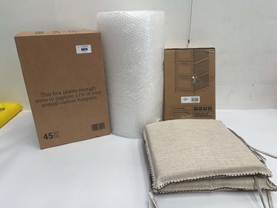 Lot 3624 - Box of 45 eco toilet rolls, storage cabinet,...