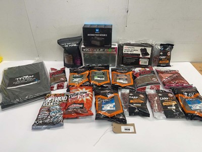 Lot 3630 - Fishing tackle boxes, Waterbox pouch,...