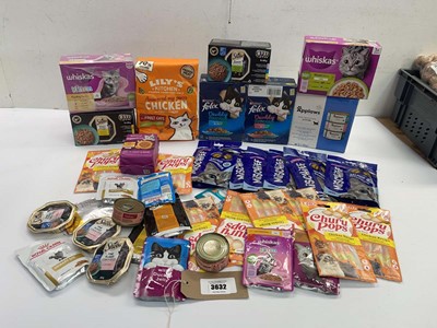Lot 3632 - Cat dry & wet food including Whiskas, Lily's...