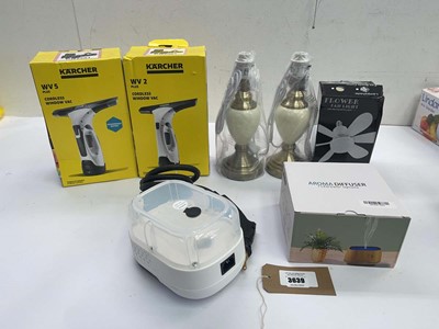 Lot 3639 - Karcher WV2 & WV5 cordless window vacs, 2...