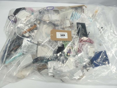 Lot 2424 - Bag containing quantity of loose costume and...