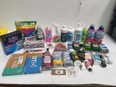 Lot 3669 - Laundry pods, Finish salt, fabric conditioner,...