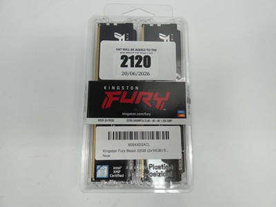 Lot 2120 - Kingston Fury 2x16GB DDR5 RAM