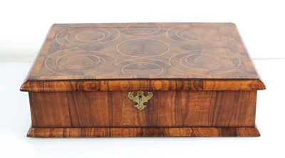 Lot 8 - An 18th century walnut, crossbanded and oyster...