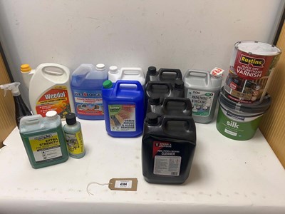 Lot 4704 - DIY and gardening liquids to include Johnstone'...