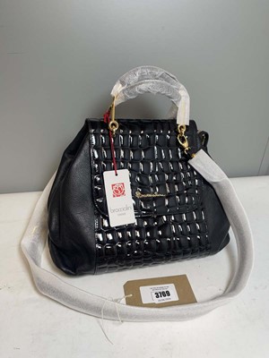 Lot 3769 - Braccaialini Firenze orione handbag in black