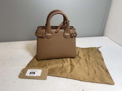 Lot 3775 - Burberry small handbag in brown with dust bag...