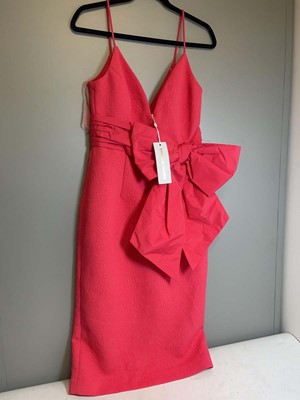 Lot 3782 - Rebecca Vallance caitlin dress in coral size...