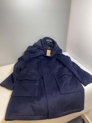 Lot 3785 - Boggi Milano cashmere blend peacoat in navy...