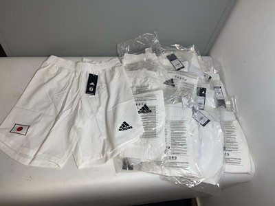 Lot 3803 - 13x Adidas Japan JFA shorts in white