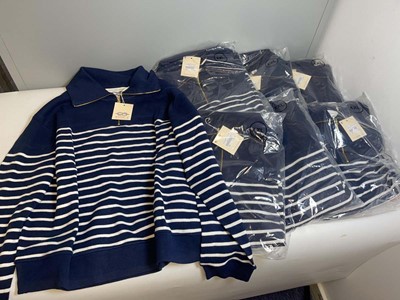 Lot 3808 - 8x House of Bruar t-zip breton sweaters in...