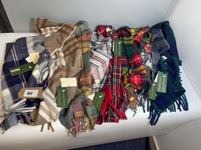Lot 3812 - 8x Plaid scarves to include Mama Said & House...