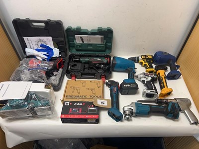 Lot 4714 - Power tools selection to include a cordless...