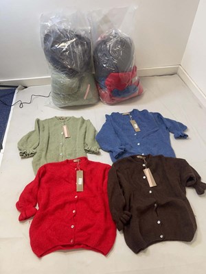 Lot 3821 - 2x Bags of Marta cardigans in green, blue, red...