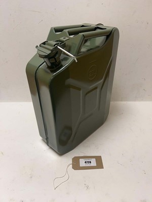 Lot 4728 - 20 litre jerry can