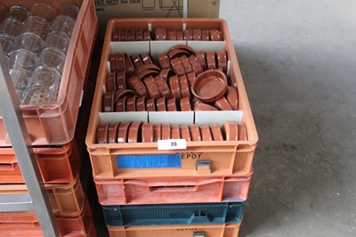 Lot 23 - 4x stacking crates containing tapas dishes