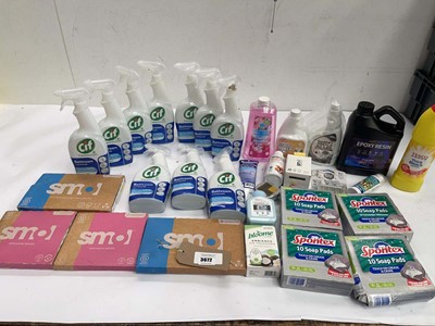 Lot 3672 - Epoxy Resin, soap pads, Bleach, Bathroom &...