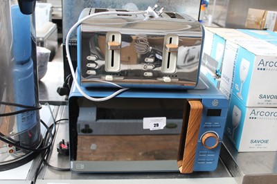 Lot 29 - Swan microwave and 4-slice toaster