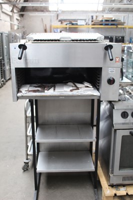 Lot 40 - 82cm gas Salamander grill on stand