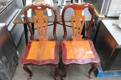 Lot 134 - Padouk style dining chairs