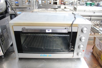 Lot 137 - 65cm Electric Adexa benchtop oven