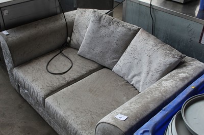 Lot 57 - 150cm grey two-seater settee